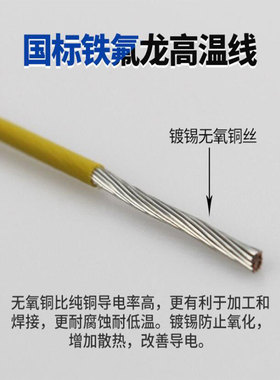 铁氟龙 高温200度UL1332 28AWG 26 24 22 20AWG防火耐高温 地感线