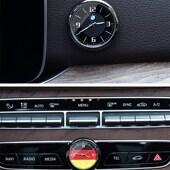 适用于迷你mini汽车摆件电子钟表带时间车载车用米字旗仪表台摆件