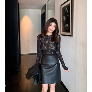 圆领衬衫 Alone 蕾丝镂空修身 腰果花设计女士小衫 J543 Savor龙喜儿