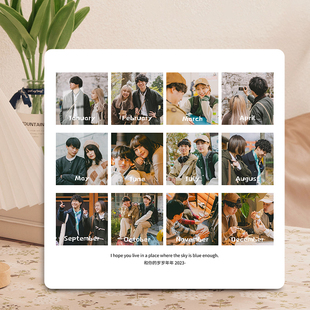 相框九宫格洗照片打印加摆台情侣闺蜜纪念定制礼物婚纱照相册挂墙