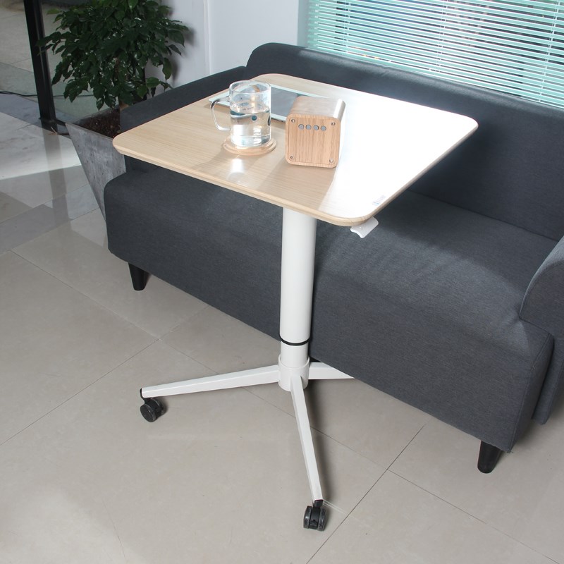 简约升降电脑桌学习办公桌学生写字台可移动站立式办公升降桌气动