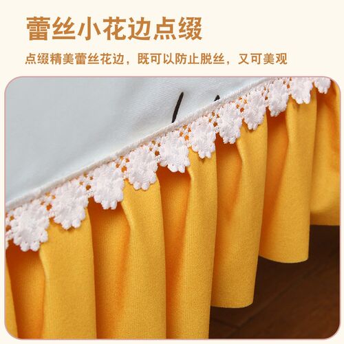 幼儿园桌布可加班徽logo可定制卡通布艺包边桌子保护套40*60课桌