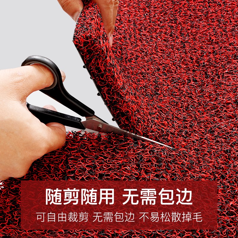 入门户地垫超厚大门加厚门外丝圈入户家用可裁剪门前蹭土门垫特厚