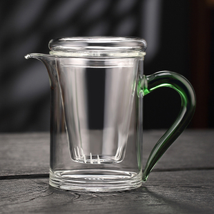 泡茶壶玻璃加厚耐高温带过滤冲茶器红茶泡办公室泡茶杯小号花茶壶