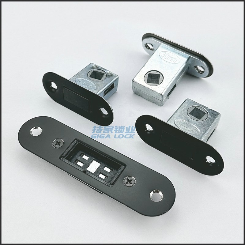 静音磁力锁体磁吸生态门锁单舌锁舌室内门房门锁铝合金门锁芯锁心