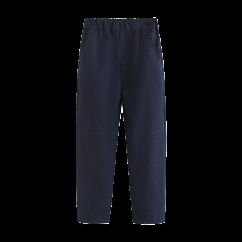 男童西裤儿童黑色西装裤女童演出表演藏青直筒全松紧腰小学生校裤