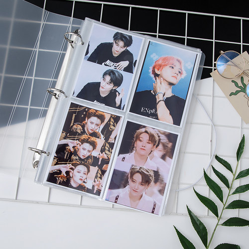 拍立得相纸收纳本3寸照片相册明信片爱豆小卡收纳册本大容量家庭