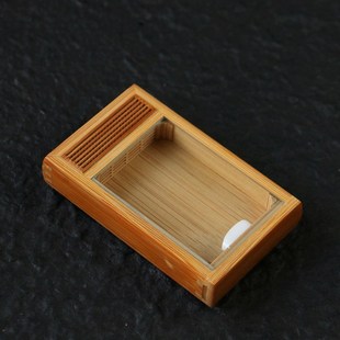 精品纯手工精工制作天然十几年老玉竹虫玩黄蛉鸣虫盒双窗口竹蛉盒