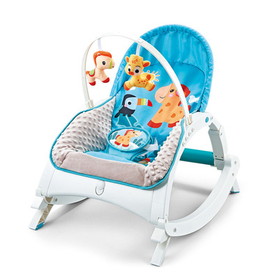 新品超柔布婴儿摇椅宝宝睡床多功能可折叠震动安抚躺椅哄睡玩具