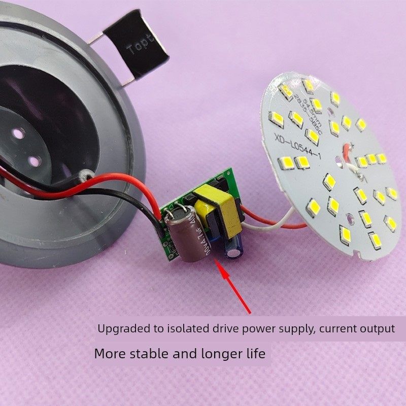 水晶灯吊灯led灯芯220V客厅吸顶灯替换光源配件5W三色一拖一灯杯,家装灯饰光源,LED球泡灯,淘宝优惠券,粉丝福利购,淘宝优惠卷