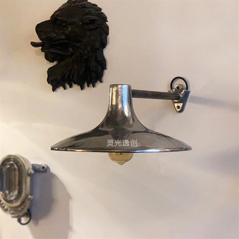 中古wuone灵光逸创复古壁灯玄关工业风墙灯卧室咖餐厅民宿灯铝材