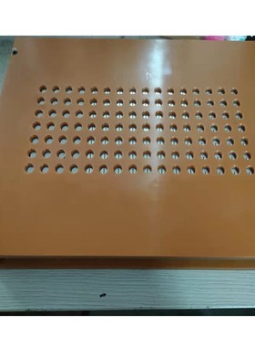绝缘板耐高温橘红色电木板工装锁螺丝机定位治具夹具雕刻加工定制
