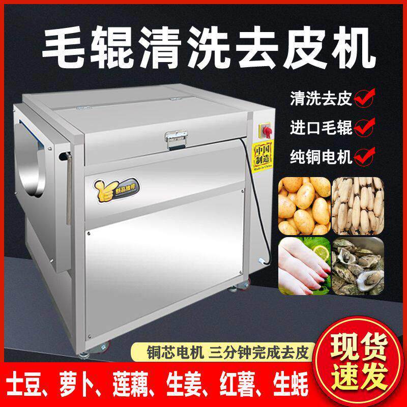 多功能土豆去皮机莲藕生姜芋头萝卜红薯清洗去皮机生蚝猪蹄清洗机