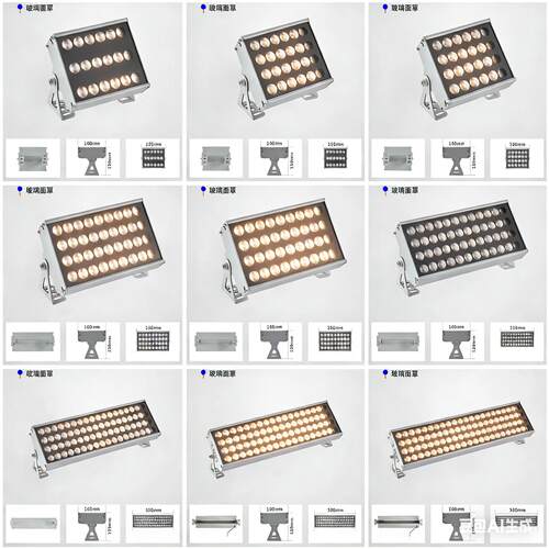 led户外投光灯外墙桥梁亮化园林防水大功率投光灯24w36w48w72w96w