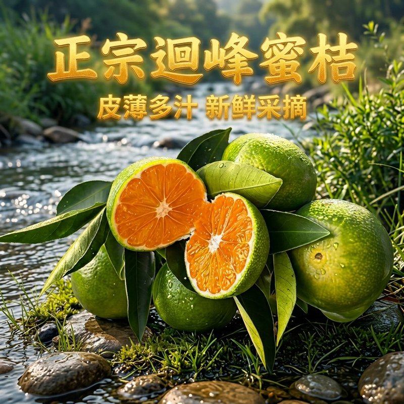 永州瑶妹薇薇正宗回龙圩青皮蜜橘薄皮多汁酸甜爽口应季新鲜水果