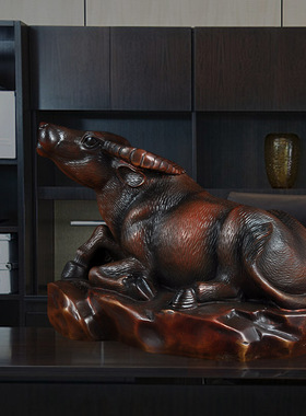 铜生肖牛摆件华尔街牛气冲天开业礼品招财办公室桌客厅玄关装饰品