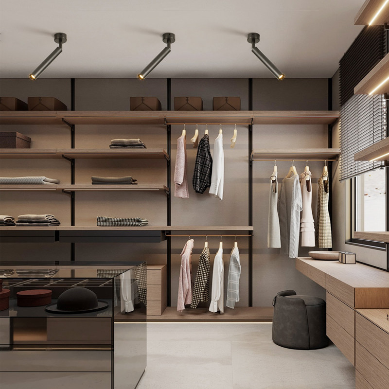 明装射灯可调角度单头背景墙家用商用吸顶式轨道灯LED聚光天花灯,家装灯饰光源,明装射灯,淘宝优惠券,粉丝福利购,淘宝优惠卷