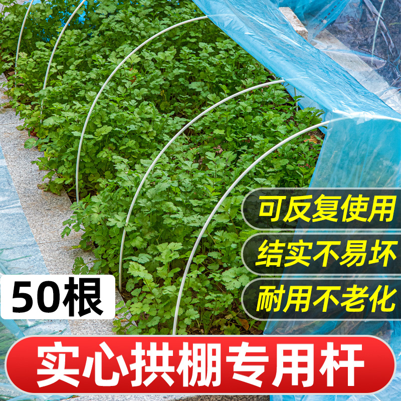 小拱棚支架玻璃纤维杆大棚骨架配件新型搭棚架子种菜棚架拱杆子