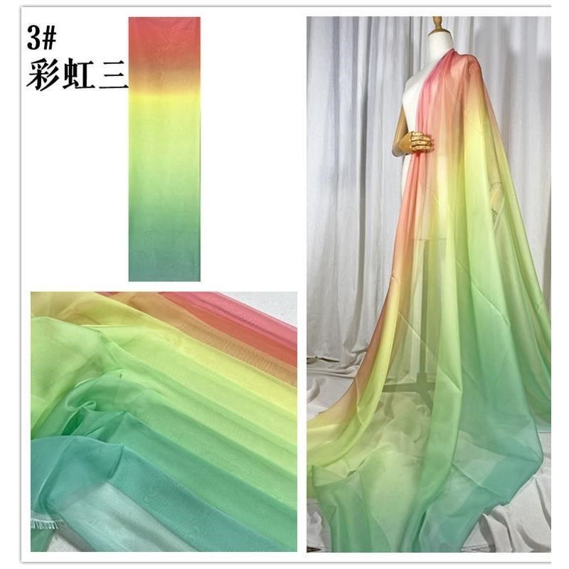 彩虹渐变雪纺汉服披帛布料中式古风汉服明制上袄大袖衫舞蹈服面料,居家布艺,海绵垫/布料/面料/手工diy,淘宝优惠券,粉丝福利购,淘宝优惠卷