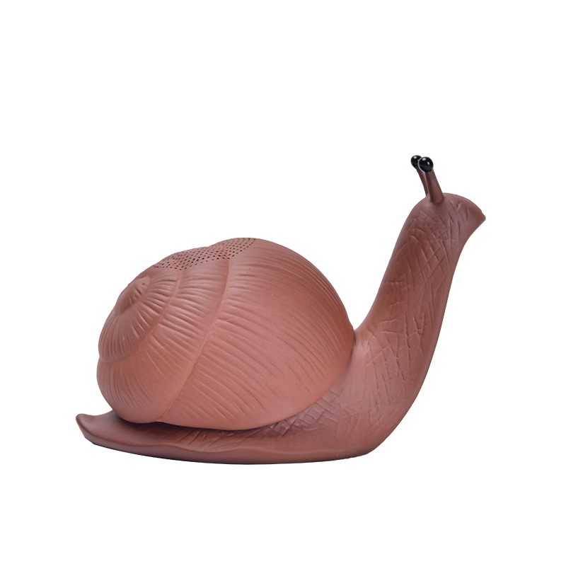 创意可爱蜗牛茶宠摆件紫砂茶漏过滤茶叶动物卡通茶桌茶玩桌面装饰