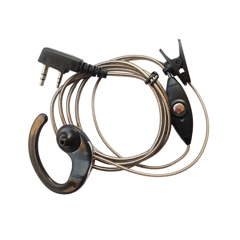 对讲讲机耳机耳麦对讲电话机耳机线通用型耳塞式耳挂K头M头Y单孔T