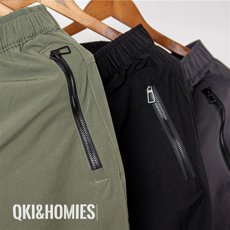QKI男士卡扣腰带山系机能轻量夏季透气户外休闲裤绿色卡其黑色,男装,休闲裤,淘宝优惠券,粉丝福利购,淘宝优惠卷