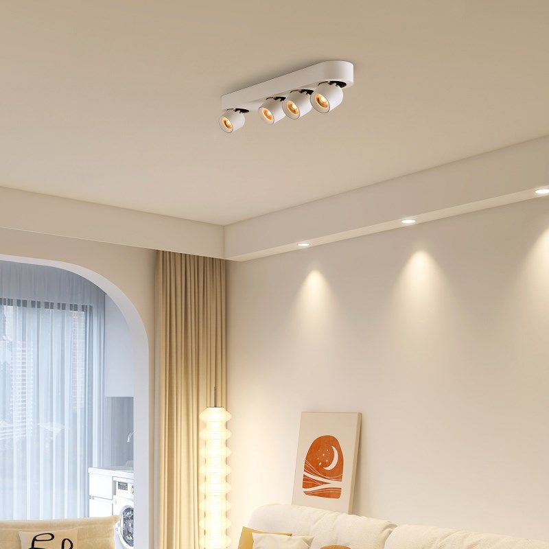 北欧明装射灯多头可调角度家用餐厅背景墙衣帽间商用吸顶式小射灯,家装灯饰光源,明装射灯,淘宝优惠券,粉丝福利购,淘宝优惠卷
