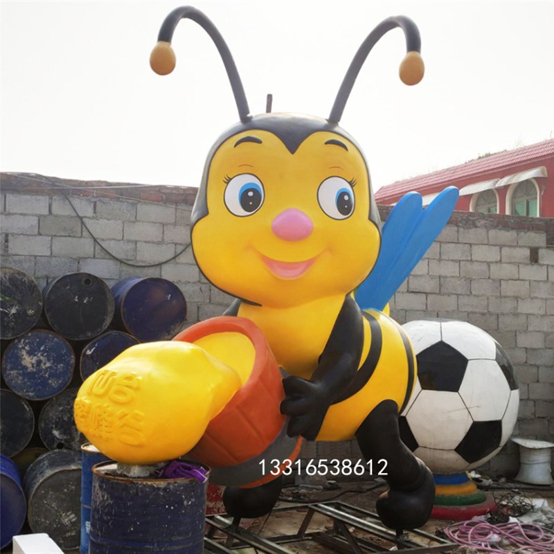 定制儿童园昆虫卡通人物雕塑玻璃钢动物公仔N人偶模型景区装饰摆