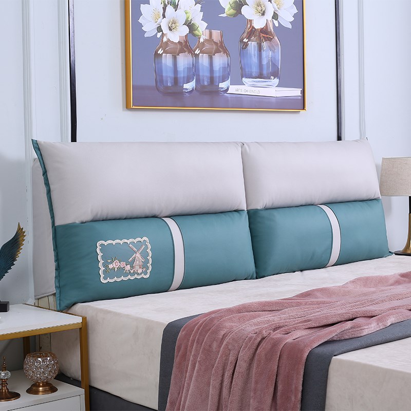 榻榻米床头软靠i垫大靠背床头靠背软包罩无床头靠枕床垫自粘可拆