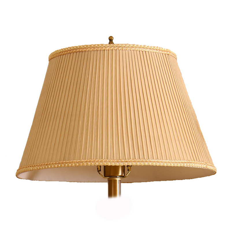 台灯灯罩 diyk灯具配件卡其色卧室床头灯客厅落地灯大号布艺罩外