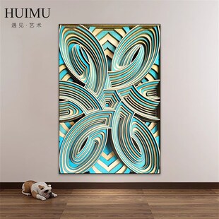 北欧风客厅c装饰画沙发背景墙抽象艺术木制立体叠雕高级感摆件挂