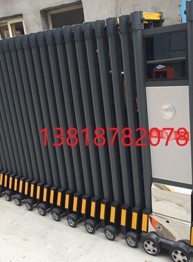 新款卷闸门电机移动推拉门工厂电动伸缩门学校自动门13818Y782078