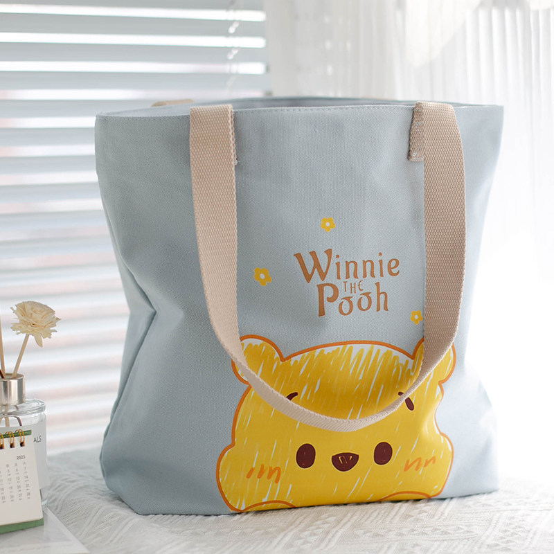 帆布包2023年新款v女秋冬手提学生韩版布袋妈咪时尚外出环保购物