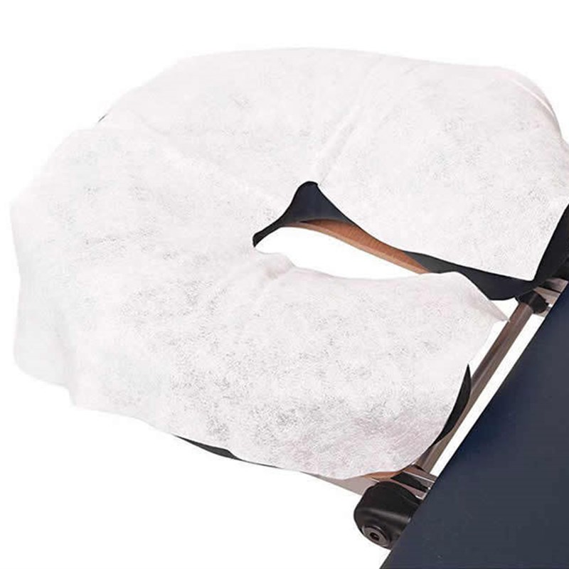 一次性无纺布洞巾U型孔巾美容院洞巾垫脸巾趴巾按摩床用垫巾枕巾