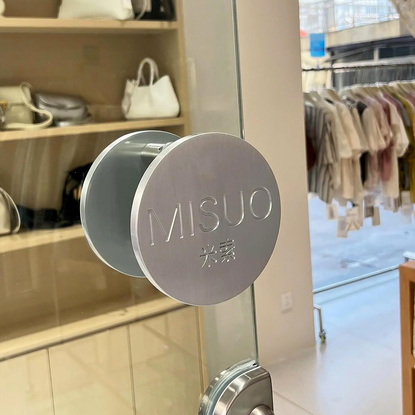 圆形简约现代银色大门把手服装店门面玻璃门把手轻奢实木大门扶手