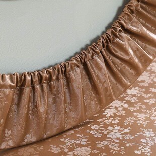 卓套防水布圆桌套防油防烫免洗餐桌布松紧带防滑饭店酒店转盘套A