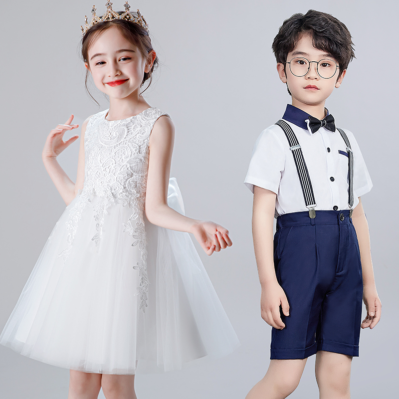 六一儿童表演服装合唱服幼儿园演出服啦啦队舞蹈服女童公主裙男童