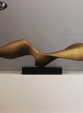 抽象雕塑艺术摆件现代简约软装饰品玻璃钢家居售楼处客厅摆放创意
