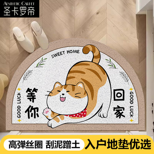 加厚高弹丝圈入户门地垫家用大门口蹭土脚垫耐脏免洗地毯 DIY裁剪