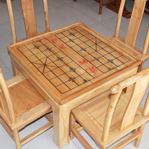 棋盘桌实木中国象棋带棋盘飘窗榻榻米国学班培训围棋两用棋盘桌子