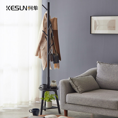 衣帽架落地卧室床边家用衣服架子客厅挂衣架小型简易储物置物架