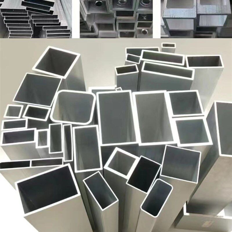 6063铝合金型材四方形矩形铝方管铝圆管方通扁通激光切割打孔开槽