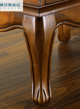 雅居格美式实木仿古五斗柜 复古欧式储物柜五斗橱首饰收纳柜PD308