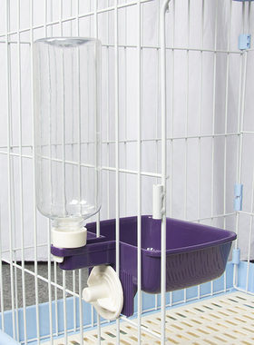 宠物笼用固定水碗水壶水瓶笼子挂式食具狗笼碗猫笼繁育猫犬舍推荐