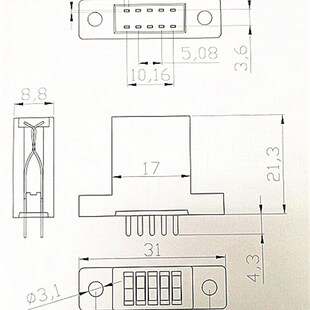 三极管测试座 5脚 TO3P-5 烧录座 TO247-5位脚 胶木 铜芯 包邮