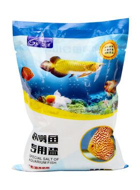 水族水质鱼盐消毒盐鱼缸用粗盐养鱼的矿物盐观赏鱼龙鱼专用杀菌盐