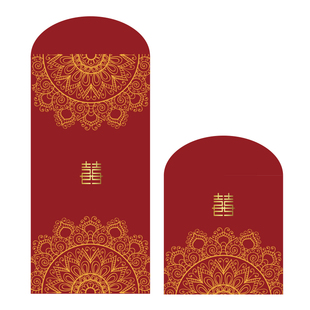 结婚庆新婚礼回礼接亲抢亲塞门大小千元红包袋创意中式简约利是封