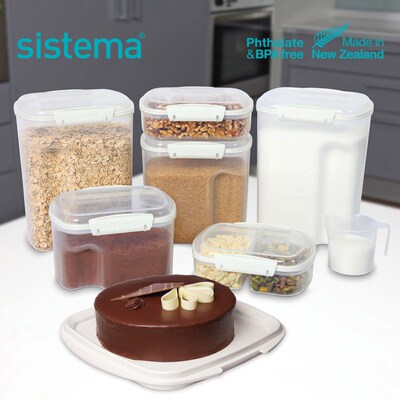 sistema 保鲜盒面粉储存罐米桶小号收纳塑料密封防潮五谷杂粮储物
