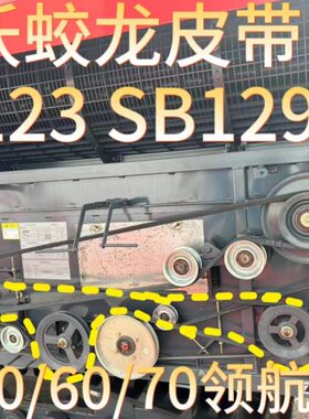 雷沃RG50/60/70/80收割机配件原装大功率SB123 SB129搅龙皮带金刚