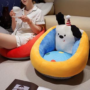 冰丝懒人小沙发蒲团坐垫家用地上榻榻米坐墩靠背一体加厚屁垫夏季